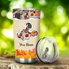Load image into Gallery viewer, Personalized Fall Mouse Tumbler Custom Name Drinkware Gift