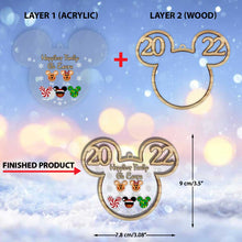Load image into Gallery viewer, Personalized Mickey Mouse Family Christmas Ornament Custom Year Gift