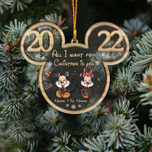 Load image into Gallery viewer, Personalized Christmas Mouse Layers Mix Ornament Gift for Couples