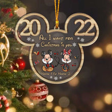 Load image into Gallery viewer, Personalized Christmas Mouse Layers Mix Ornament Gift for Couples