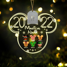 Load image into Gallery viewer, Personalized LED Acrylic Christmas Ornament for Grandma Gift