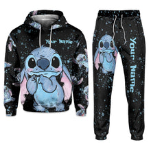 Load image into Gallery viewer, Personalized Ohana Hoodie and Sweatpants Set Custom Name Gift