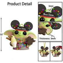 Load image into Gallery viewer, Personalized Mouse Ornament Custom Name Christmas Gift