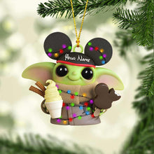 Load image into Gallery viewer, Personalized Mouse Ornament Custom Name Christmas Gift