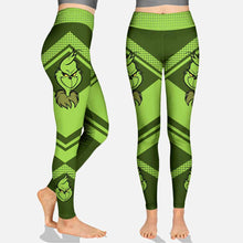 Load image into Gallery viewer, Personalized Grinch Hollow Tank Top & Leggings Gift for Women