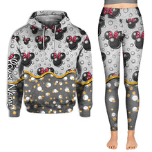 Load image into Gallery viewer, Personalized Cute Mouse Ears Hoodie & Leggings Set for Birthday