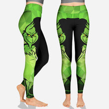 Load image into Gallery viewer, Personalized Grinch Hoodie & Leggings Set Custom Name Gift