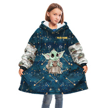 Load image into Gallery viewer, Personalized The Force Blanket Hoodie Custom Name Gift