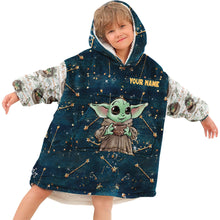 Load image into Gallery viewer, Personalized The Force Blanket Hoodie Custom Name Gift