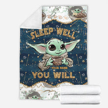Load image into Gallery viewer, Personalized Child Sleeping Blanket Custom Name Gift Idea