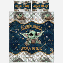 Load image into Gallery viewer, Personalized Child Quilt Set with Force Design for Kids