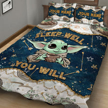Load image into Gallery viewer, Personalized Child Quilt Set with Force Design for Kids