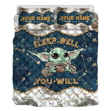 Load image into Gallery viewer, Personalized Child Quilt Set with Force Design for Kids