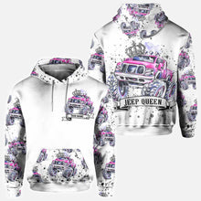 Load image into Gallery viewer, Personalized Jeep King Queen Hoodie Shirt for Couples