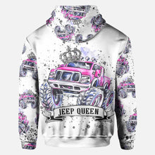 Load image into Gallery viewer, Personalized Jeep King Queen Hoodie Shirt for Couples