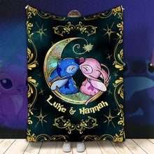 Load image into Gallery viewer, Personalized Ohana Blanket Custom Couple Gift for Him/Her