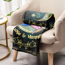 Load image into Gallery viewer, Personalized Ohana Blanket Custom Couple Gift for Him/Her