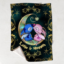 Load image into Gallery viewer, Personalized Ohana Blanket Custom Couple Gift for Him/Her