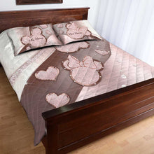 Load image into Gallery viewer, Personalized Couple Mouse Quilt Set with Custom Names for Anniversary Gift