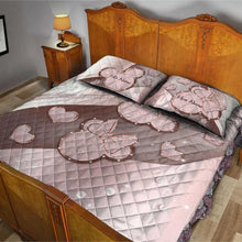 Load image into Gallery viewer, Personalized Couple Mouse Quilt Set with Custom Names for Anniversary Gift