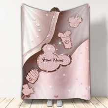 Load image into Gallery viewer, Personalized Mouse Blanket Custom Name Gift for Kids