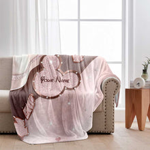 Load image into Gallery viewer, Personalized Mouse Blanket Custom Name Gift for Kids