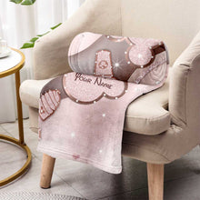 Load image into Gallery viewer, Personalized Mouse Blanket Custom Name Gift for Kids