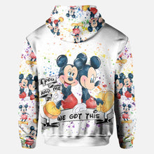 Load image into Gallery viewer, Personalized LGBT Couple Hoodie Custom Name All-Over Print Gift