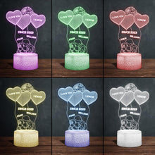Load image into Gallery viewer, Personalized Acrylic Couple Plaque Light Base Gift for Anniversary
