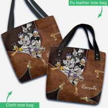 Load image into Gallery viewer, Personalized Leather Tote Bag Custom Name Gift for Her