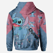 Load image into Gallery viewer, Personalized Ohana Hoodie Custom Name All-Over Print Gift
