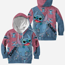 Load image into Gallery viewer, Personalized Ohana Hoodie Custom Name All-Over Print Gift