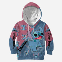 Load image into Gallery viewer, Personalized Ohana Hoodie Custom Name All-Over Print Gift
