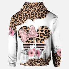 Load image into Gallery viewer, Personalized Leopard Mouse Ears Hoodie & Leggings Gift for Mom