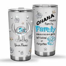 Load image into Gallery viewer, Personalized Ohana Tumbler Custom Family Gift for Weddings