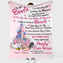 Load image into Gallery viewer, Personalized Blanket for Best Friend Custom Name Gift