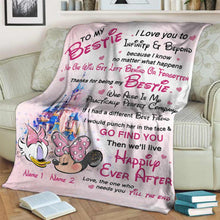Load image into Gallery viewer, Personalized Blanket for Best Friend Custom Name Gift