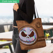 Load image into Gallery viewer, Personalized Nightmare Tote Bag Custom Name Gift for Halloween