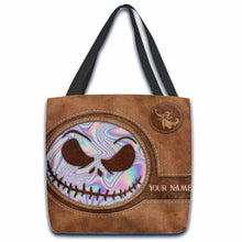 Load image into Gallery viewer, Personalized Nightmare Tote Bag Custom Name Gift for Halloween