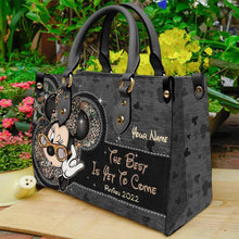 Load image into Gallery viewer, Personalized Leather Handbag with Custom Name Gift for Her