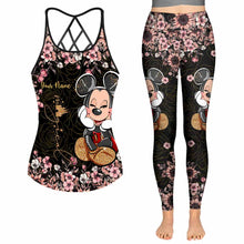 Load image into Gallery viewer, Personalized Cross Tank Top & Leggings with Custom Name for Kids