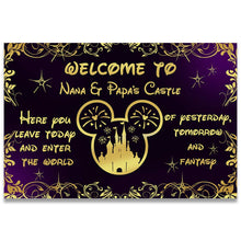 Load image into Gallery viewer, Personalized Doormat Welcome to Nana & Papa's Castle Gift