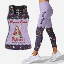 Load image into Gallery viewer, Personalized Hollow Tank Top and Leggings Custom Name Gift