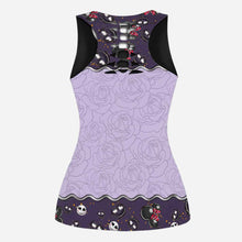 Load image into Gallery viewer, Personalized Hollow Tank Top and Leggings Custom Name Gift
