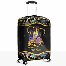 Load image into Gallery viewer, Personalized Luggage Cover for 50th Anniversary | Custom Name