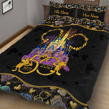 Load image into Gallery viewer, Personalized 50th Anniversary Mouse Quilt Set for Couples