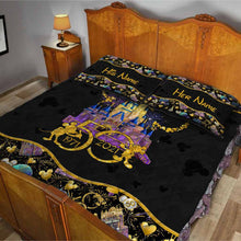 Load image into Gallery viewer, Personalized 50th Anniversary Mouse Quilt Set for Couples