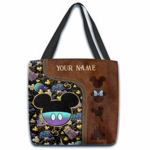 Load image into Gallery viewer, Personalized Magic Kingdom Tote Bag Custom Name Gift Idea