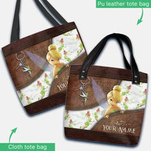 Load image into Gallery viewer, Personalized Tinkerbell Tote Bag Custom Name Gift for Mom
