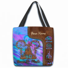 Load image into Gallery viewer, Personalized 50 Years Of Magic Tote Bag Custom Name Gift